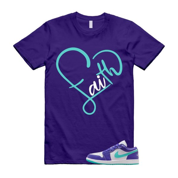 1 Psychic Purple Charlette Hornets Hyper Jade White Cone Low SE T Shirt Match FAITH ,HJ9013-550 Jezsport.com