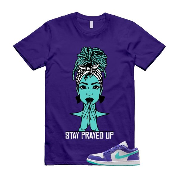 1 Psychic Purple Charlette Hornets Hyper Jade White Cone Low SE T Shirt Match PRAY ,HJ9013-550 Jezsport.com