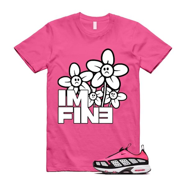 Air Max Sunder Hyper Pink Black White T Shirt Match FINE Jezsport.com