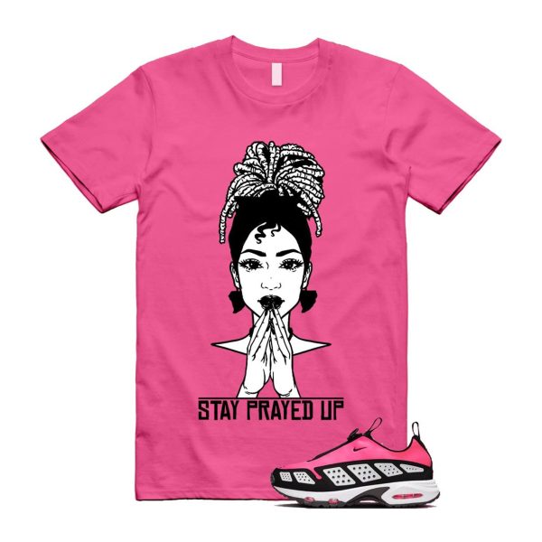 Air Max Sunder Hyper Pink Black White T Shirt Match PRAY Jezsport.com