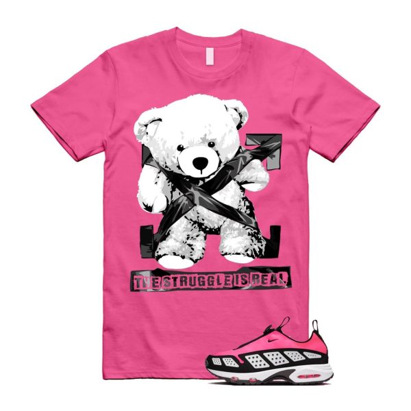 Air Max Sunder Hyper Pink Black White T Shirt Match STRUG Jezsport.com