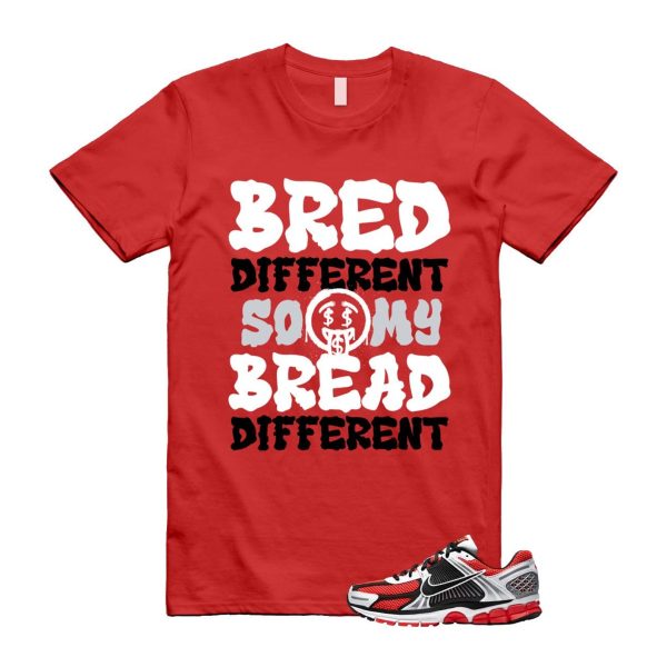 Zoom Vomero 5 Bright Crimson Silver Black White T Shirt Match BDBD Jezsport.com