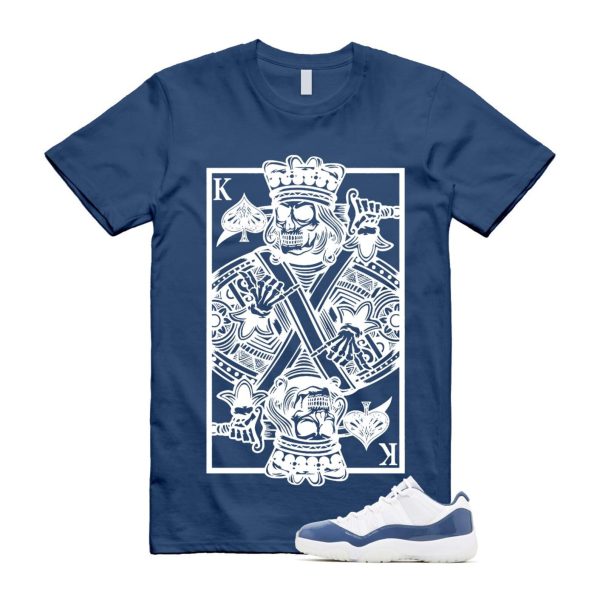 11 Diffused Blue White Midnight Navy Football Grey Retro Low T Shirt Match KC ,FV5104-104 Jezsport.com