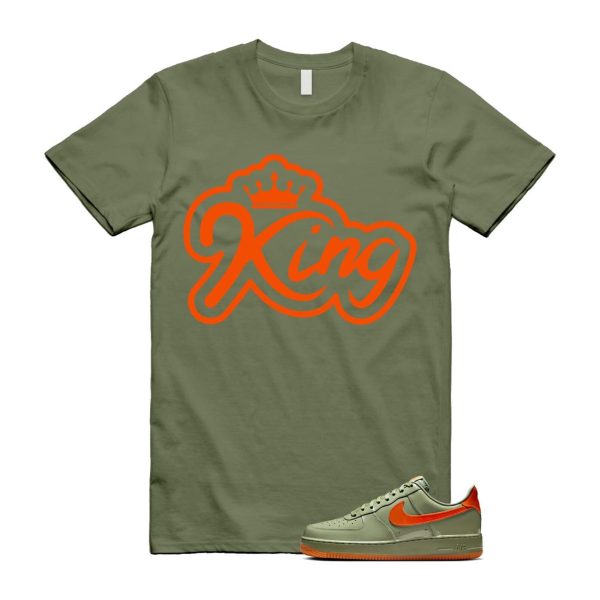 Air Force 1 Wet Putty 2.0 Low '07 Premium Oil Green Safety Orange T Shirt Match K2 Jezsport.com