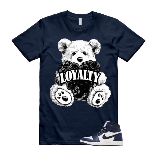 1 Midnight Navy Black White Sail Retro High OG T Shirt Match LYLTY ,FD1437-401 Jezsport.com