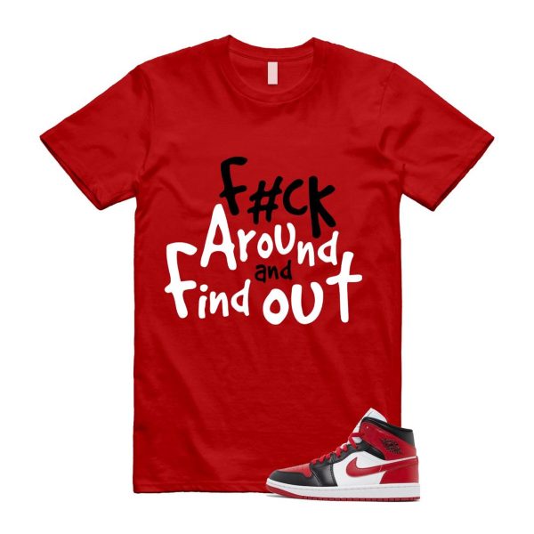 1 Alternate Bred Toe Gym Red Black White Mid T Shirt Match FCK2 ,BQ6472-079 Jezsport.com