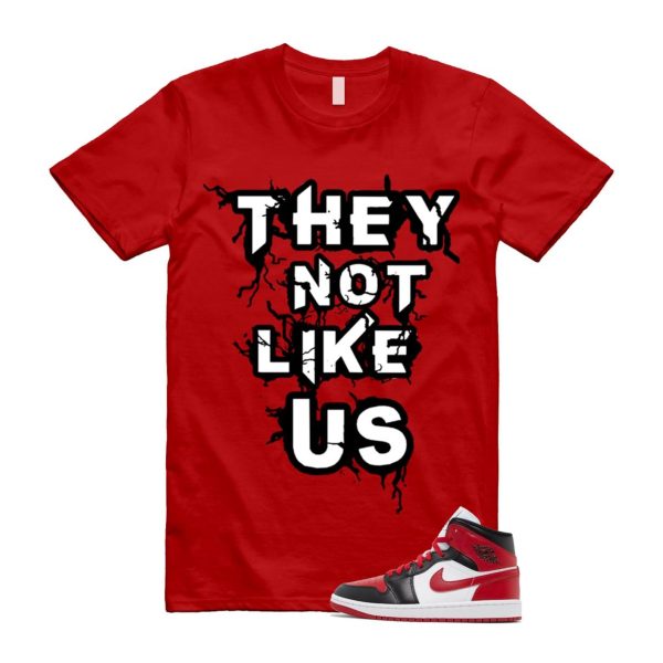 1 Alternate Bred Toe Gym Red Black White Mid T Shirt Match US ,BQ6472-079 Jezsport.com