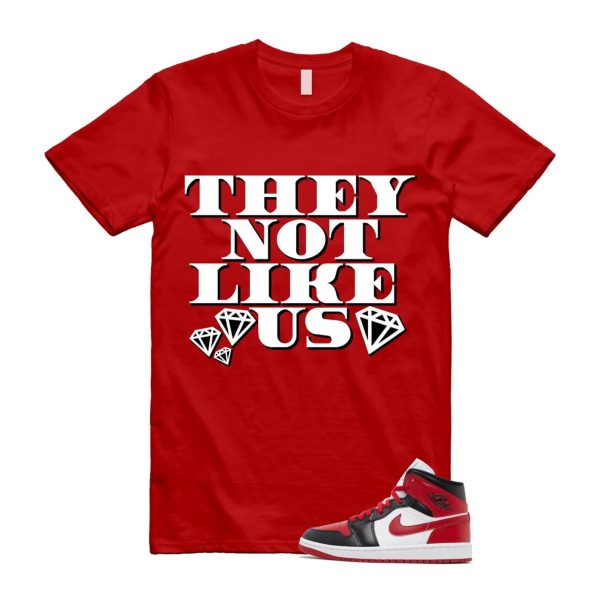 1 Alternate Bred Toe Gym Red Black White Mid T Shirt Match US2 ,BQ6472-079 Jezsport.com