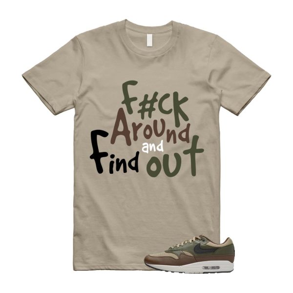 Air Max 1 Essential Premium Cargo Khaki Neutral Olive Cacao Wow T Shirt Match FCK2 Jezsport.com