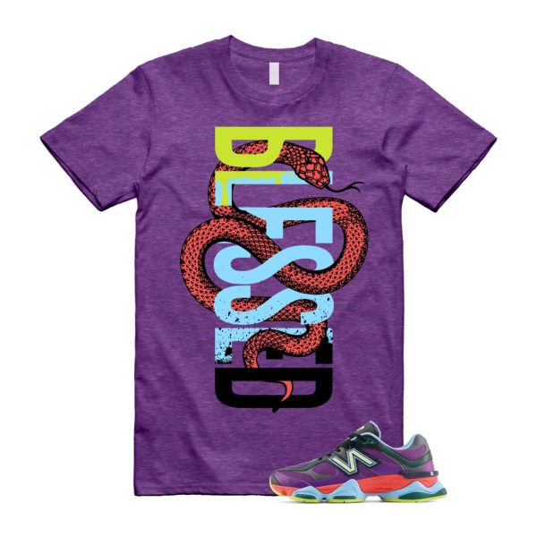 9060 Neon Nights Purple Red Blue Black T Shirt Match SNAKEBLS ,U9060RPO Jezsport.com