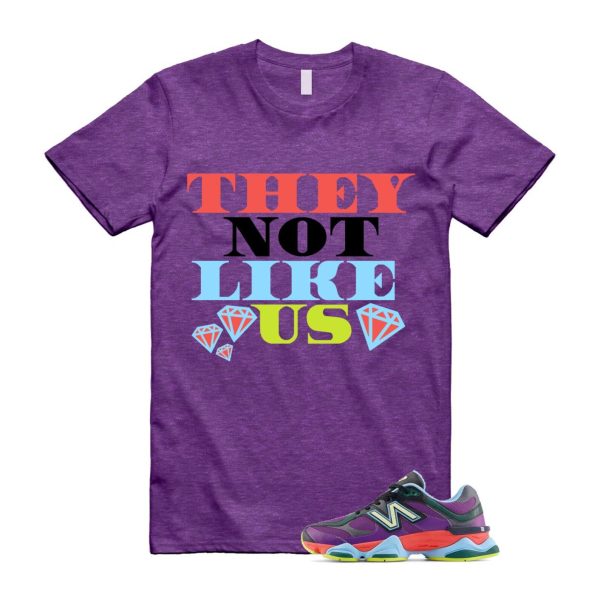 9060 Neon Nights Purple Red Blue Black T Shirt Match US2 ,U9060RPO Jezsport.com