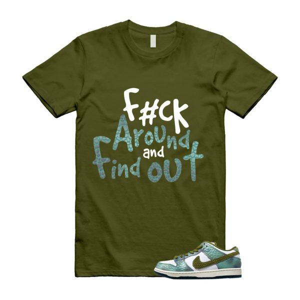 Dunk Chameleon Oil Green Desert Moss White Low SB T Shirt Match FCK2 ,HJ3386-300 Jezsport.com