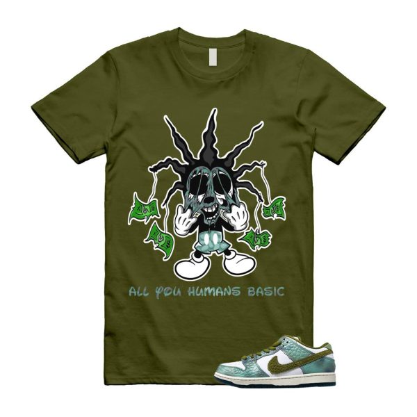 Dunk Chameleon Oil Green Desert Moss White Low SB T Shirt Match HOOK ,HJ3386-300 Jezsport.com