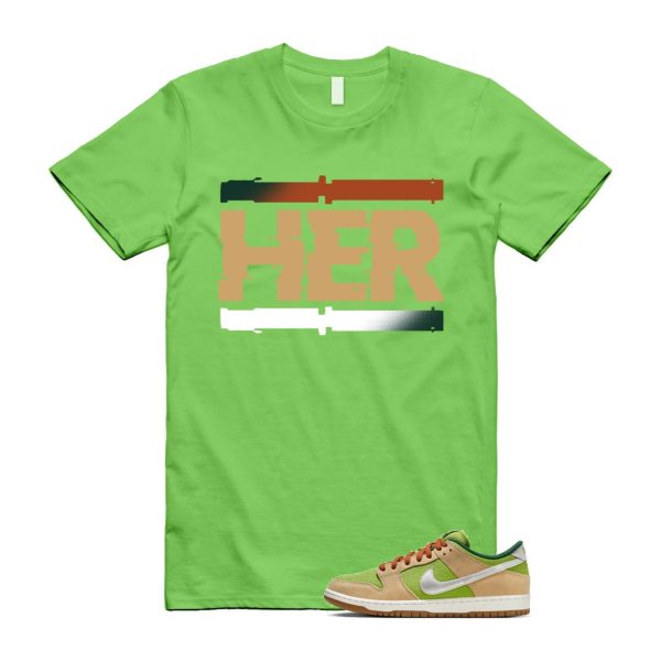 Dunk Escargot SB Low Sesame Pear Fir Sail Light British Tan T Shirt Match HER ,FQ7585-200 Jezsport.com