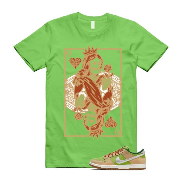 Dunk Escargot SB Low Sesame Pear Fir Sail Light British Tan T Shirt Match QC ,FQ7585-200 Jezsport.com