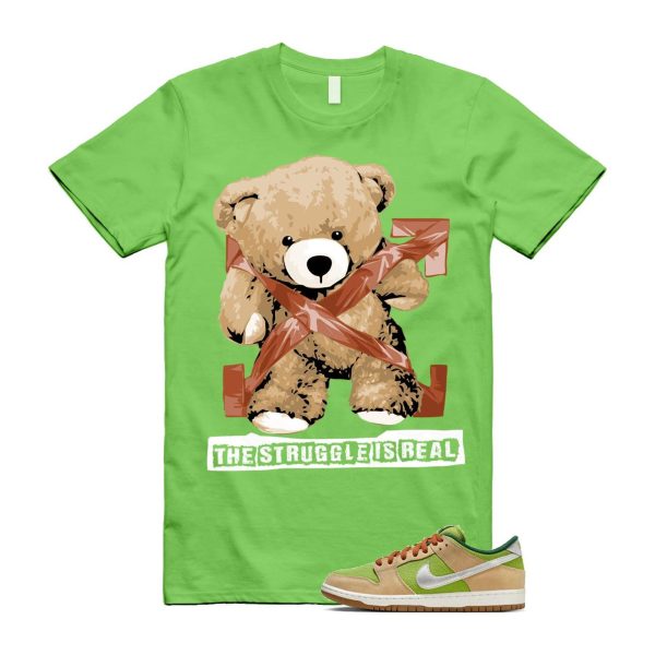 Dunk Escargot SB Low Sesame Pear Fir Sail Light British Tan T Shirt Match STRUG ,FQ7585-200 Jezsport.com