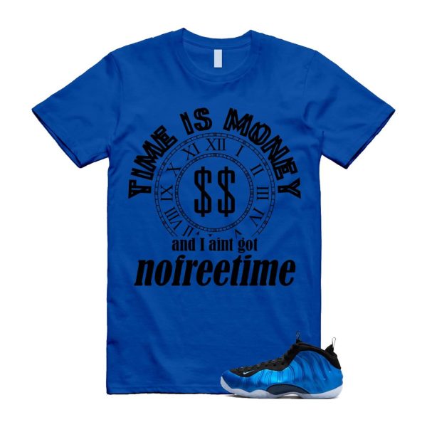 Foamposite Royal International Blue One Air White Black Clear T Shirt Match FREE TIME ,FQ8181-511 Jezsport.com