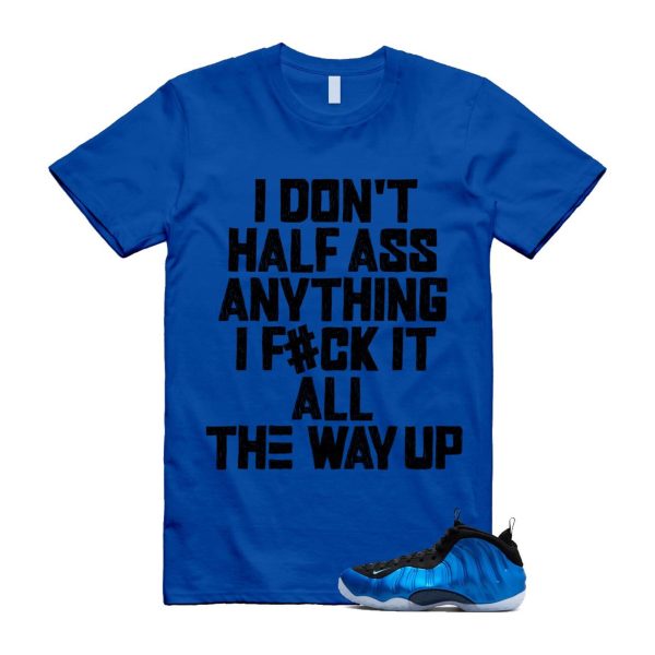 Foamposite Royal International Blue One Air White Black Clear T Shirt Match HALF ,FQ8181-511 Jezsport.com