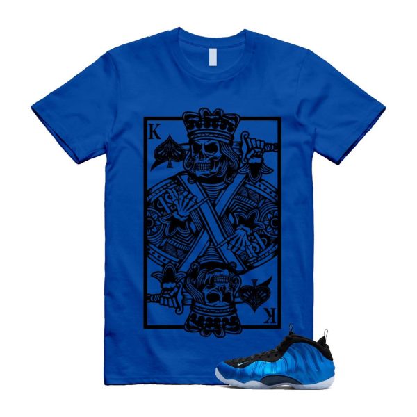 Foamposite Royal International Blue One Air White Black Clear T Shirt Match KC ,FQ8181-511 Jezsport.com