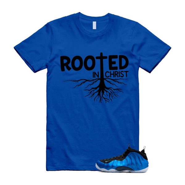 Foamposite Royal International Blue One Air White Black Clear T Shirt Match ROOTED ,FQ8181-511 Jezsport.com