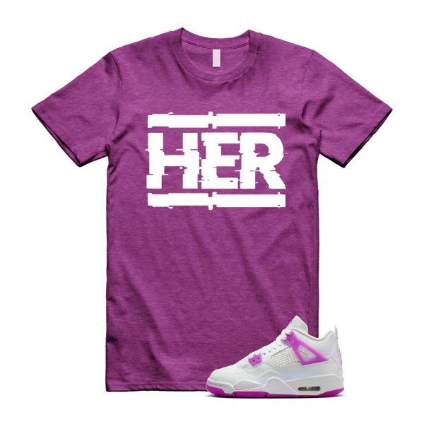 4 Hyper Violet White T Shirt Match HER ,FQ1314-151 Jezsport.com