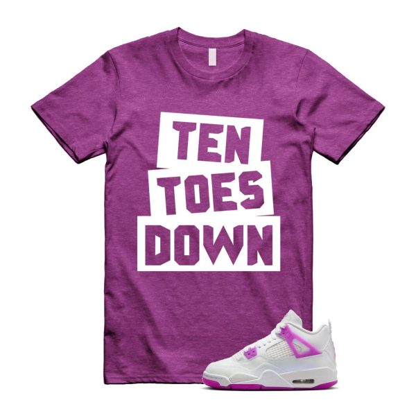 4 Hyper Violet White T Shirt Match TTD ,FQ1314-151 Jezsport.com