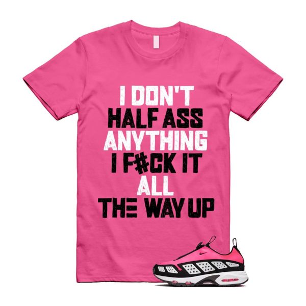 Air Max Sunder Hyper Pink Black White T Shirt Match HALF Jezsport.com