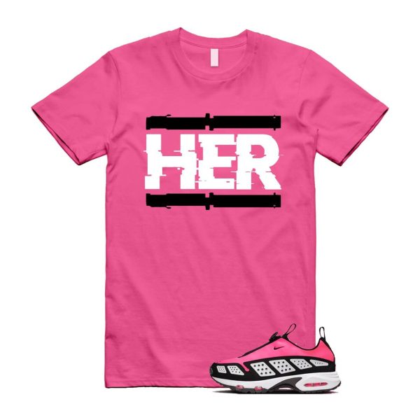 Air Max Sunder Hyper Pink Black White T Shirt Match HER Jezsport.com