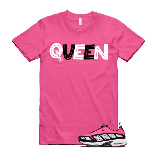 Air Max Sunder Hyper Pink Black White T Shirt Match QUEEN Jezsport.com