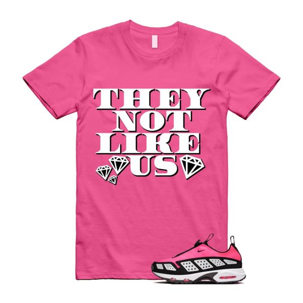 Air Max Sunder Hyper Pink Black White T Shirt Match US2 Jezsport.com