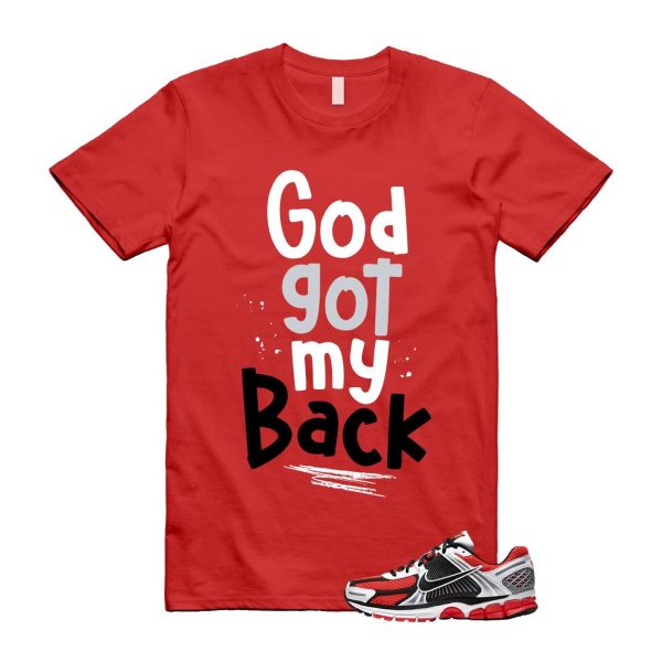 Zoom Vomero 5 Bright Crimson Silver Black White T Shirt Match GOD Jezsport.com