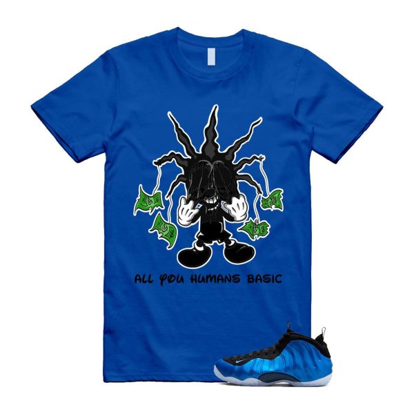 Foamposite Royal International Blue One Air White Black Clear T Shirt Match HOOK ,FQ8181-511 Jezsport.com