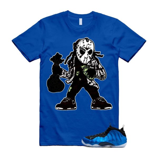 Foamposite Royal International Blue One Air White Black Clear T Shirt Match JASON ,FQ8181-511 Jezsport.com