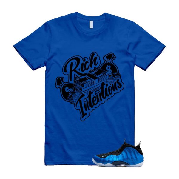 Foamposite Royal International Blue One Air White Black Clear T Shirt Match RICH ,FQ8181-511 Jezsport.com