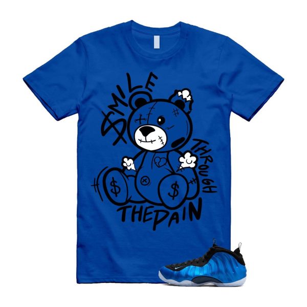 Foamposite Royal International Blue One Air White Black Clear T Shirt Match SM2 ,FQ8181-511 Jezsport.com