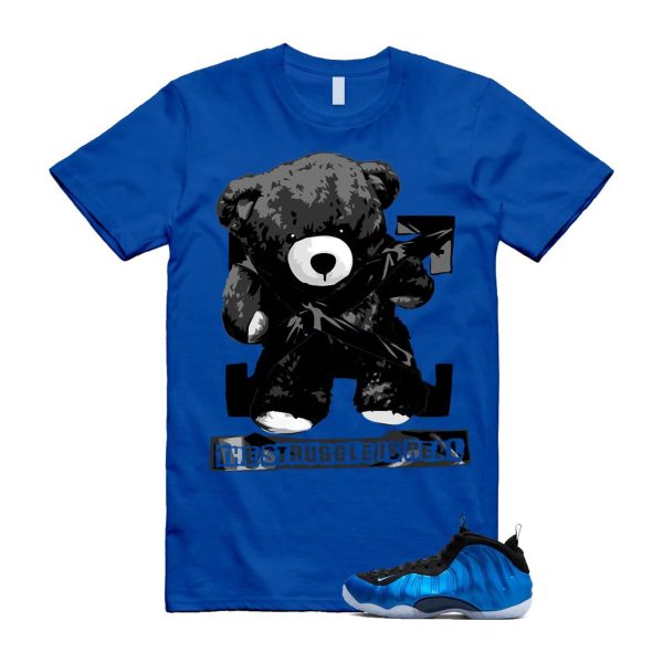 Foamposite Royal International Blue One Air White Black Clear T Shirt Match STRUG ,FQ8181-511 Jezsport.com