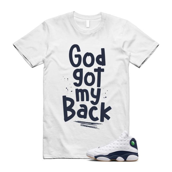 13 Midnight Navy White T Shirt Match GOD ,414571-140 Jezsport.com