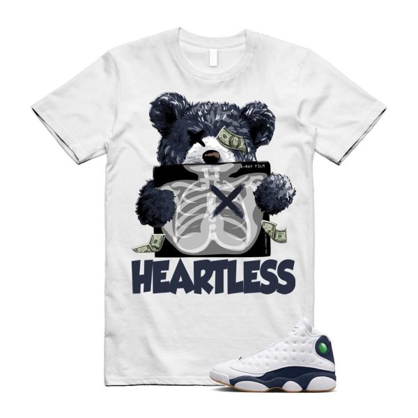 13 Midnight Navy White T Shirt Match HEART ,414571-140 Jezsport.com