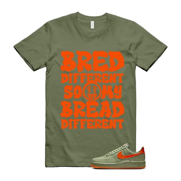 Air Force 1 Wet Putty 2.0 Low '07 Premium Oil Green Safety Orange T Shirt Match BDBD ,HJ9118-386 Jezsport.com