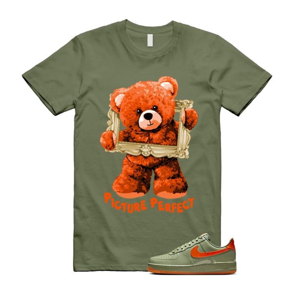 Air Force 1 Wet Putty 2.0 Low '07 Premium Oil Green Safety Orange T Shirt Match PIC ,HJ9118-386 Jezsport.com