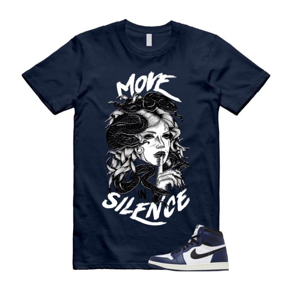 1 Midnight Navy Black White Sail Retro High OG T Shirt Match MIS ,FD1437-401 Jezsport.com