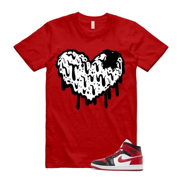 1 Alternate Bred Toe Gym Red Black White Mid T Shirt Match DRHRT ,BQ6472-079 Jezsport.com