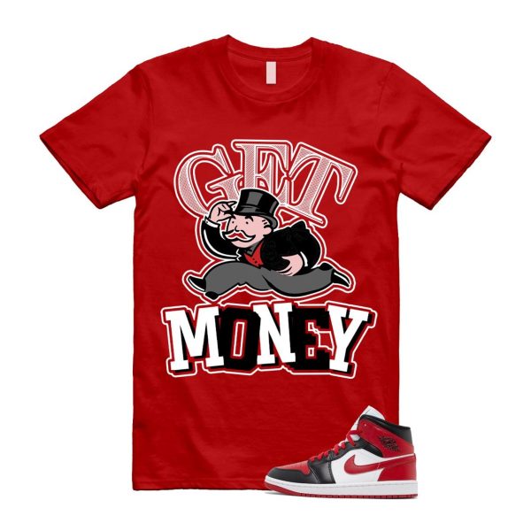 1 Alternate Bred Toe Gym Red Black White Mid T Shirt Match GM ,BQ6472-079 Jezsport.com