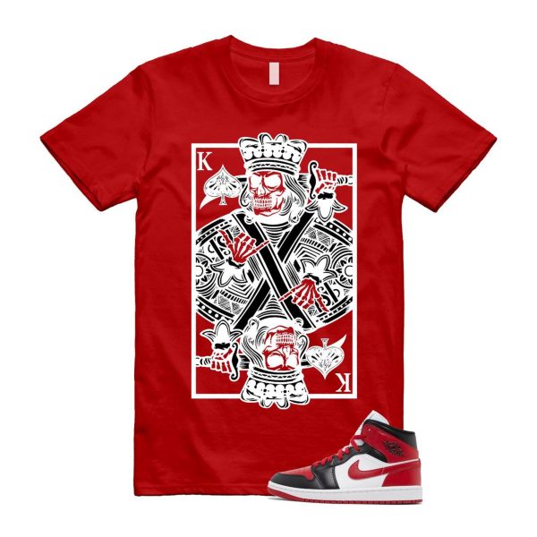 1 Alternate Bred Toe Gym Red Black White Mid T Shirt Match KC ,BQ6472-079 Jezsport.com