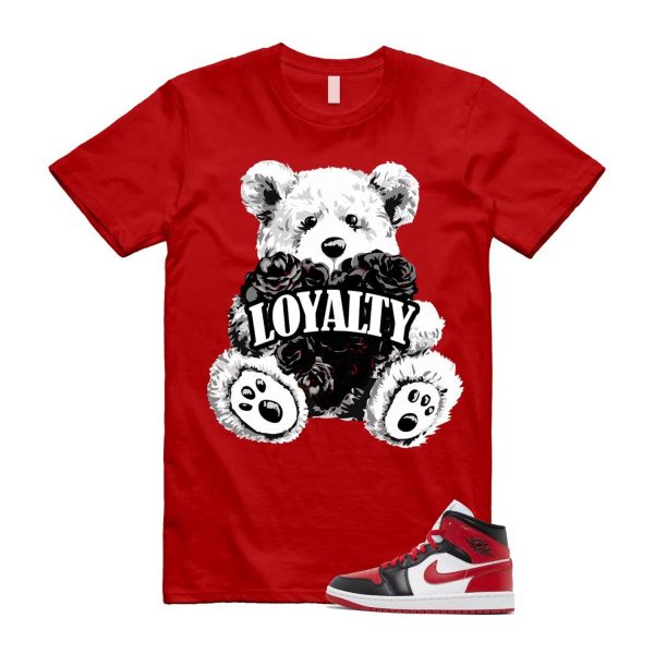 1 Alternate Bred Toe Gym Red Black White Mid T Shirt Match LYLTY ,BQ6472-079 Jezsport.com