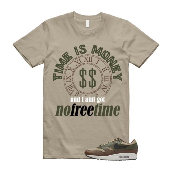 Air Max 1 Essential Premium Cargo Khaki Neutral Olive Cacao Wow T Shirt Match FREE TIME Jezsport.com