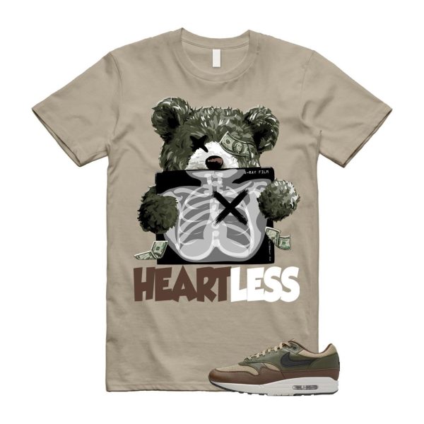 Air Max 1 Essential Premium Cargo Khaki Neutral Olive Cacao Wow T Shirt Match HEART Jezsport.com