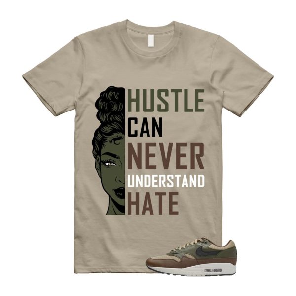 Air Max 1 Essential Premium Cargo Khaki Neutral Olive Cacao Wow T Shirt Match HUSTLE Jezsport.com