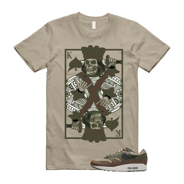 Air Max 1 Essential Premium Cargo Khaki Neutral Olive Cacao Wow T Shirt Match KC Jezsport.com