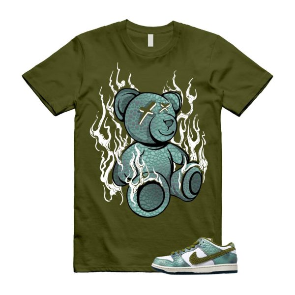 Dunk Chameleon Oil Green Desert Moss White Low SB T Shirt Match LIT ,HJ3386-300 Jezsport.com